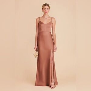 Birdy Grey Jay Matte Satin Dress in Desert Rose